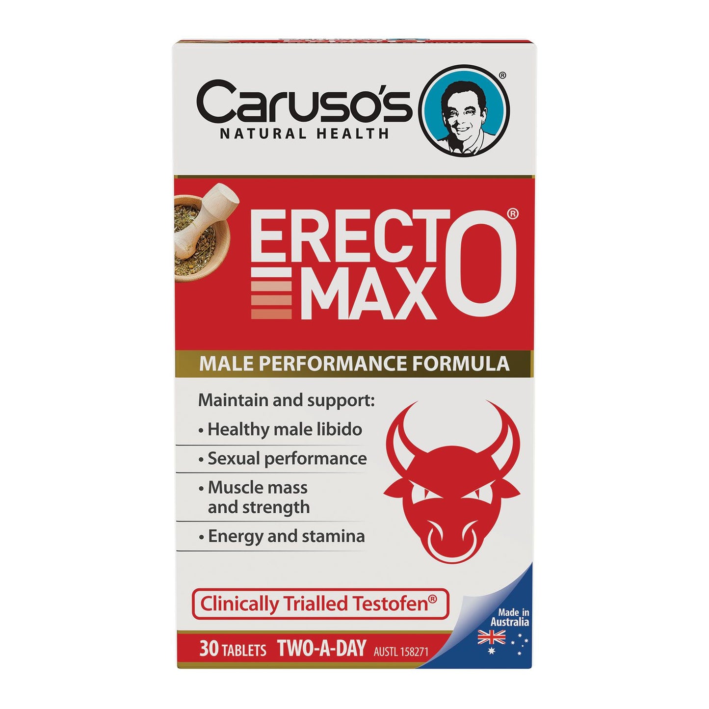 Caruso's Erectomax 30 Tablets - Cutprice Online