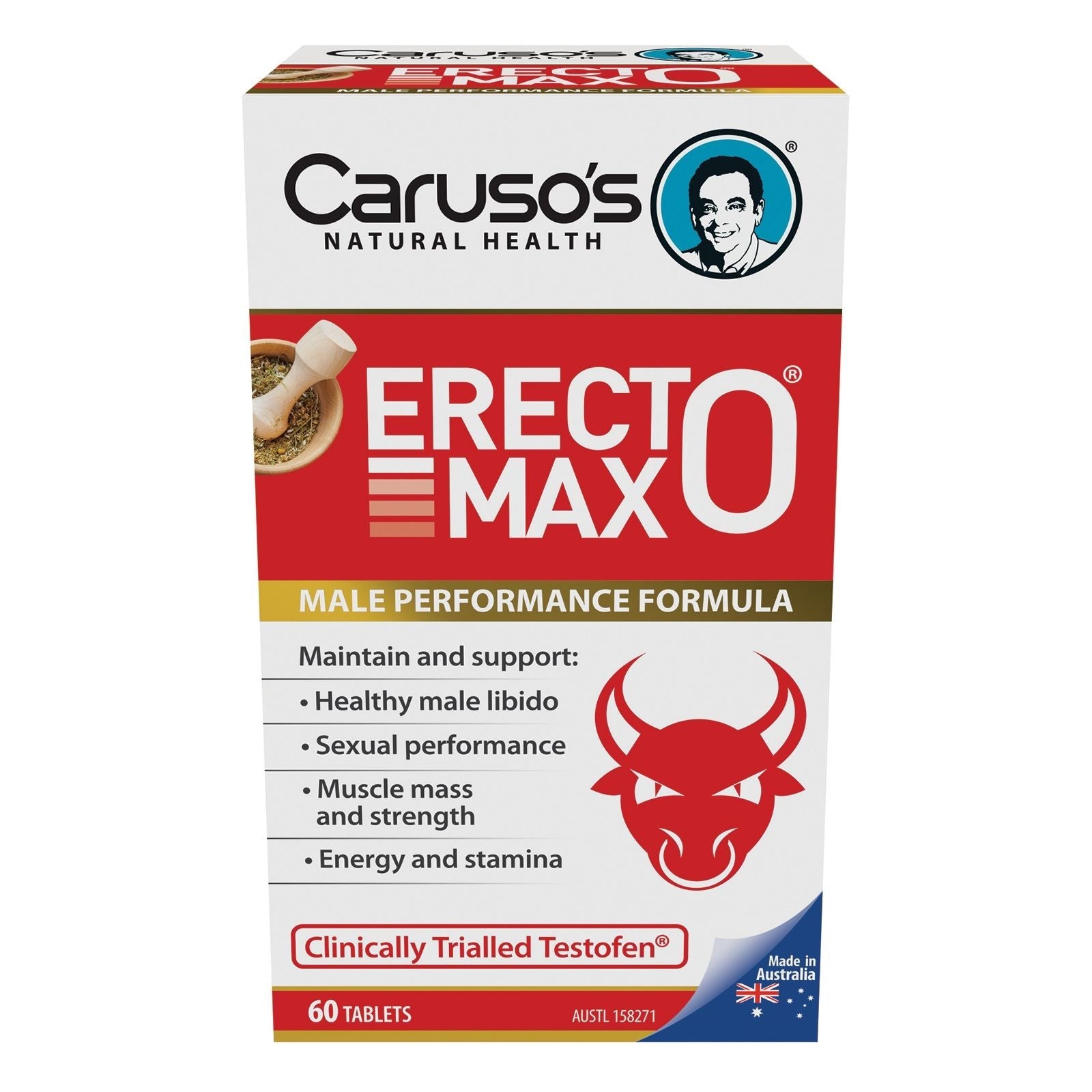 Caruso's Natural Health Erecto Max 60 Tablets - Cutprice Online