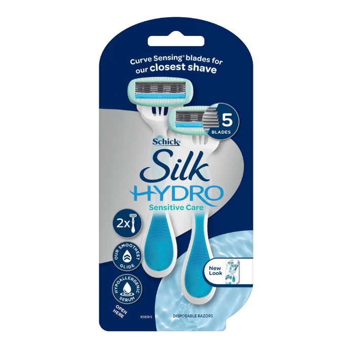 Schick Silk Hydro Sensitive Care Disposable Razors 2 Pack