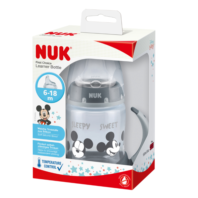 Nuk First Choice Learner Bottle 6-18 Months Assorted 150ml