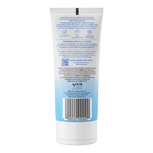Bondi Sands SPF 50+ Fragrance Free Hydrating Tinted Face Lotion 75ml