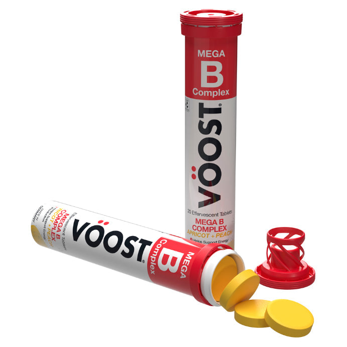 Vöost Mega B Complex Apricot + Peach 20 Tablets