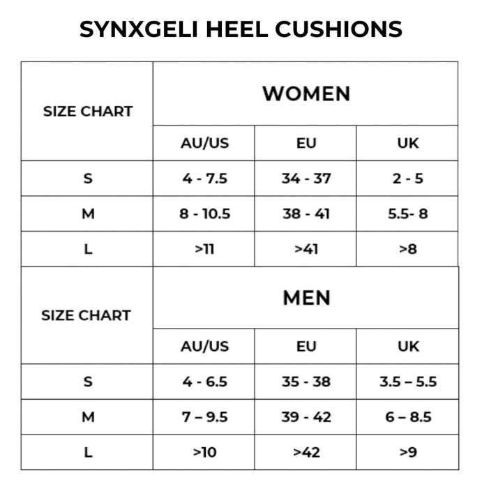 Synxgeli Heel Cushions Medium 1 Pair