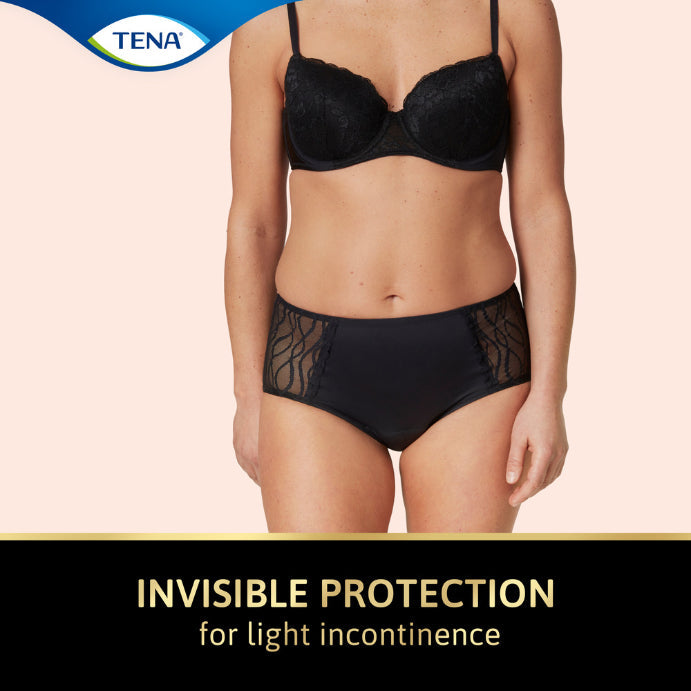 Tena Washable Absorbent Underwear Classic Black 14-16 1 Pack
