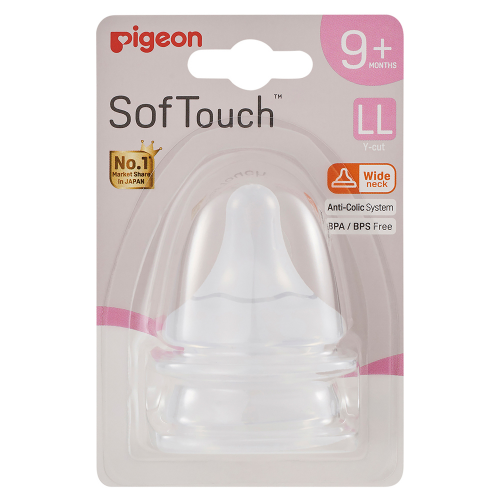 Pigeon SoftTouch Peri Plus Teat LL 2 Pack - Cutprice Online