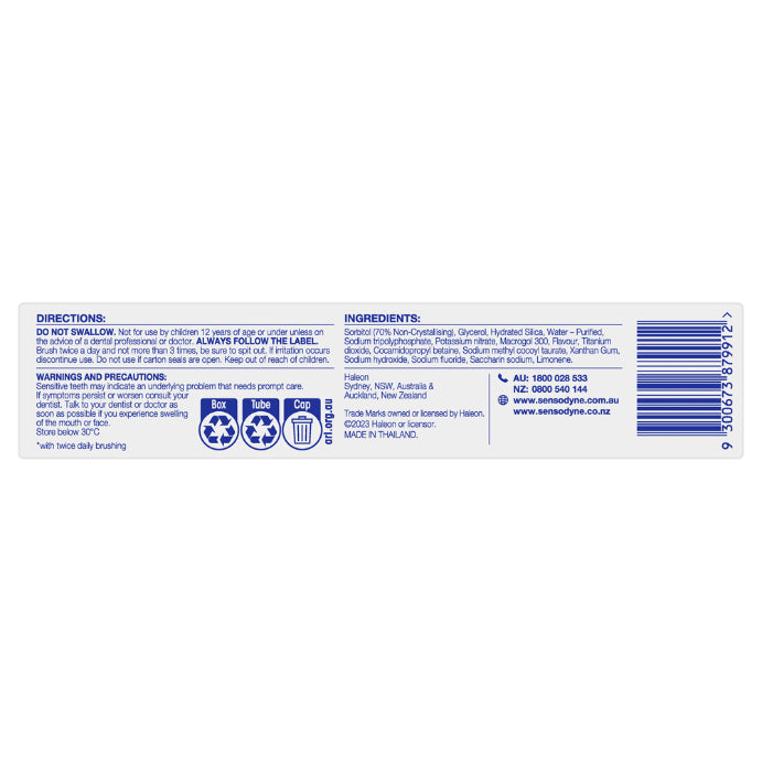 Sensodyne Extra Fresh Complete Care+ Smart Clean 100g