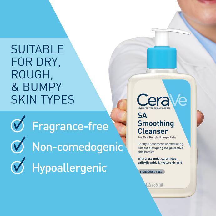 CeraVe SA Smoothing Cleanser 236mL