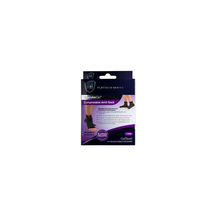 Neat Feat Spandex Gel Compression Arch Sock Medium 1 Pair