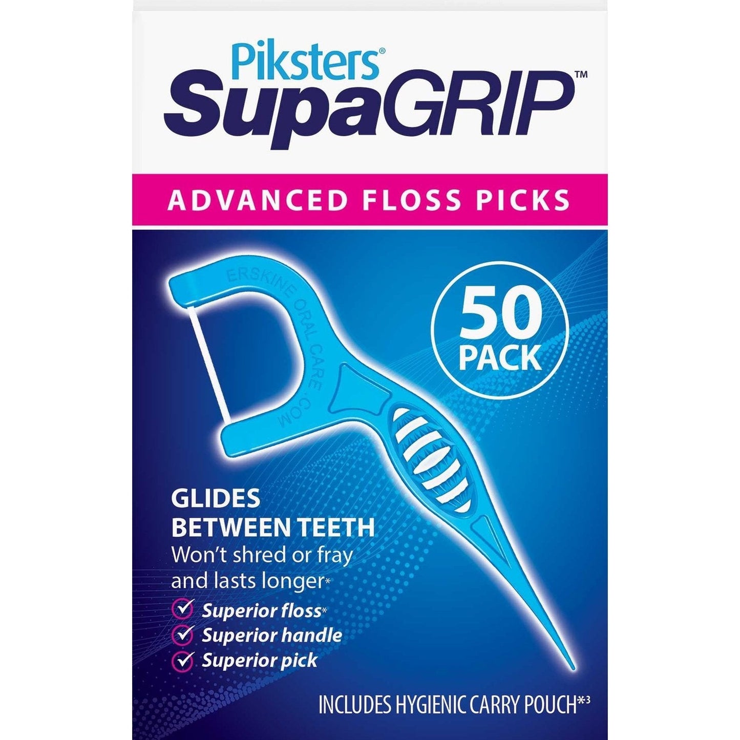 PIKSTERS SUPA GRIP FLOSS PICKS 50 - Cutprice Online