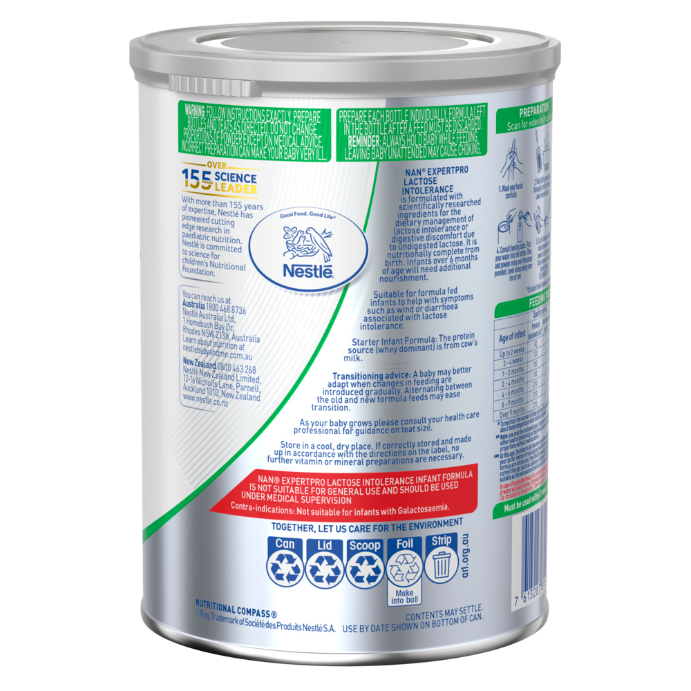 Nestle Nan Expert Pro Lactose Intolerance Formula 400g