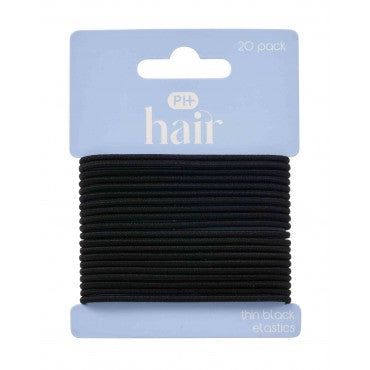 Pharmacy health ELASTICS THIN BLACK 20PK - Cutprice Online