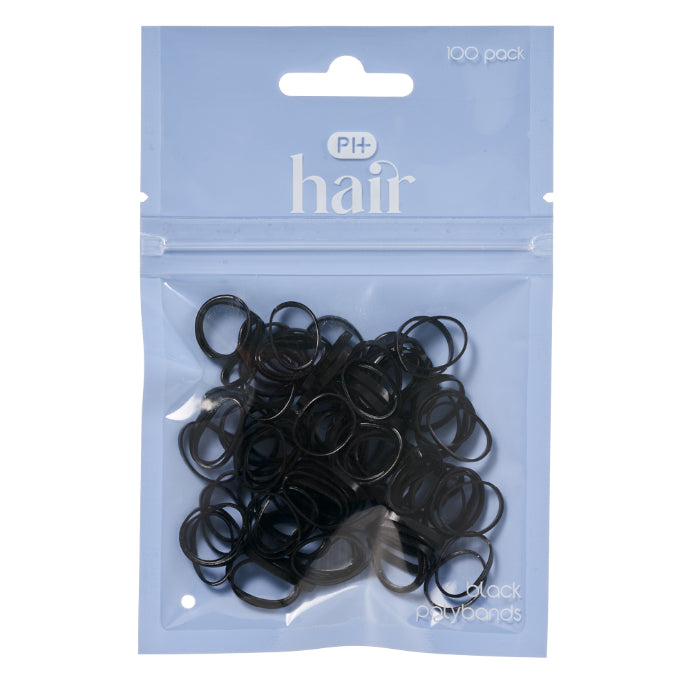 Pharmacy Health Polybands Black 100 Pack