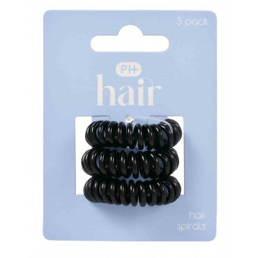 PHarmacy Health HAIR SPIRALS BLACK 3PK - Cutprice Online