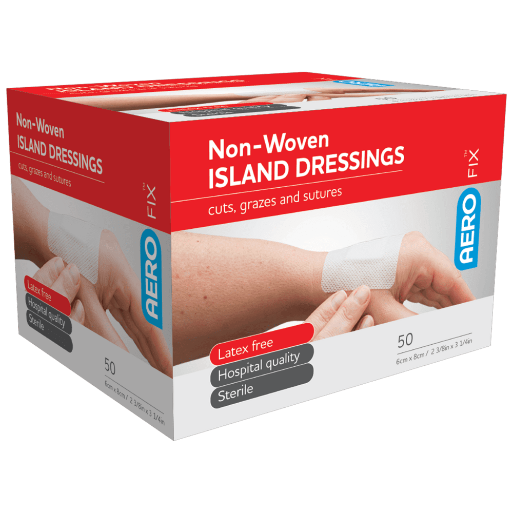 Aerofix Non-woven Island Dressing 6 X 8cm 50pk
