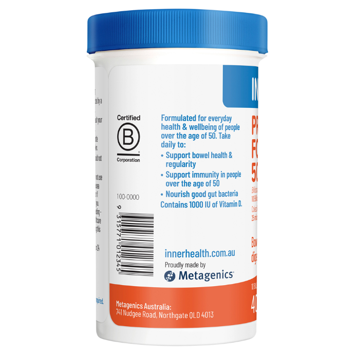 Inner Health Probiotic for 50+ Years 40 Capsules