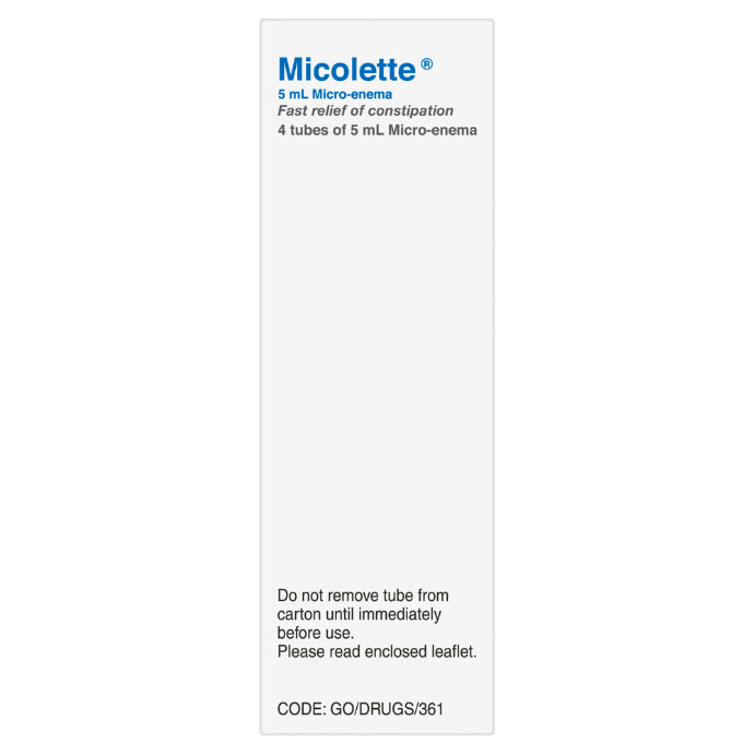 Micolette Inserter Micolette Tubes Enema 5ml X 4 - Cutprice Online
