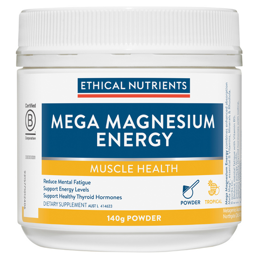 Ethical Nutrients Mega Magnesium Energy Tropical 140g