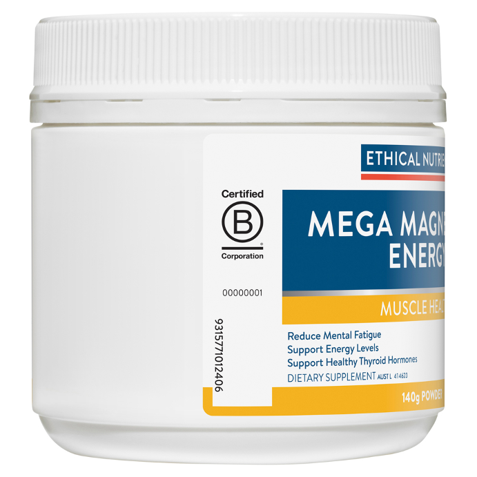 Ethical Nutrients Mega Magnesium Energy Tropical 140g