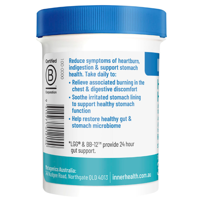 Inner Health Heartburn HP Probiotic 30 Capsules