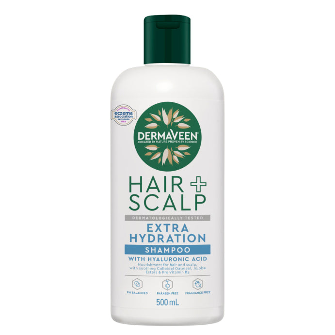 DermaVeen Hair + Scalp Extra Hydration Shampoo 500ml