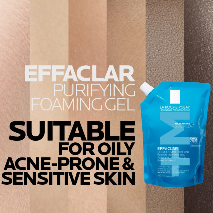 La Roche Posay Effaclar Foaming Gel Moussant Eco Refill 400ml