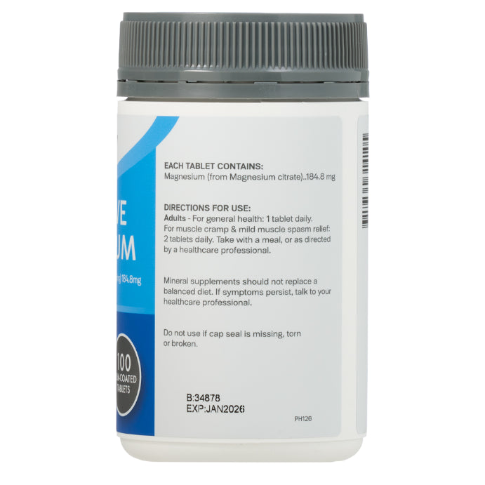 Pharmacy Health Bioactive Magnesium 100 Tablets
