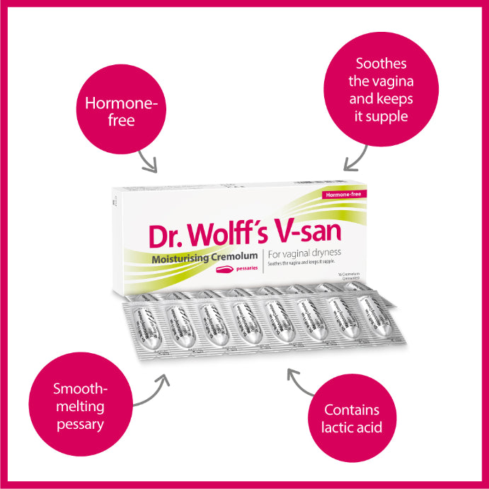 Dr Wolff's V-san Cremolum 16 Pessaries