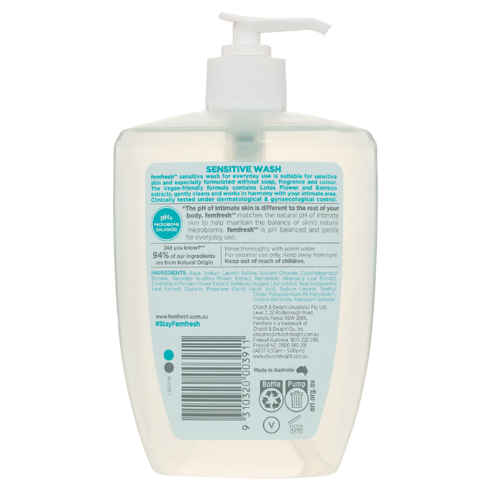 Femfresh Sensitive Intimate Wash 600ml