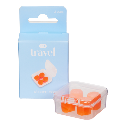 Pharmacy Health Silicone Earplugs With Case 2 Pairs