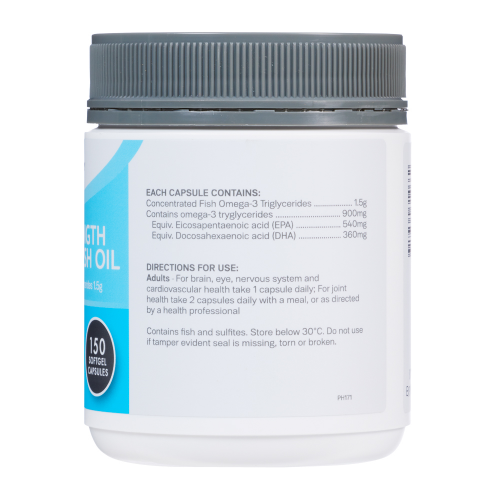 Pharmacy Health ODOURLESS FISH OIL Triple strength 150 CAP - Cutprice Online