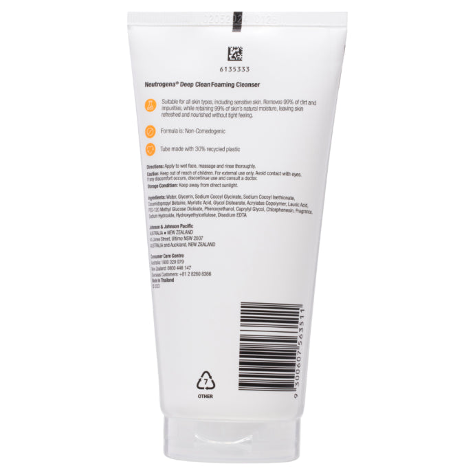 Neutrogena Deep Clean Foaming Cleanser 150g - Cutprice Online