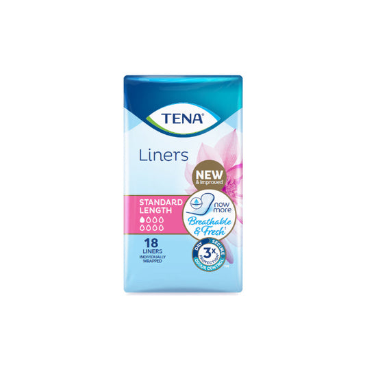 Tena Liners Standard Length 18 Pack