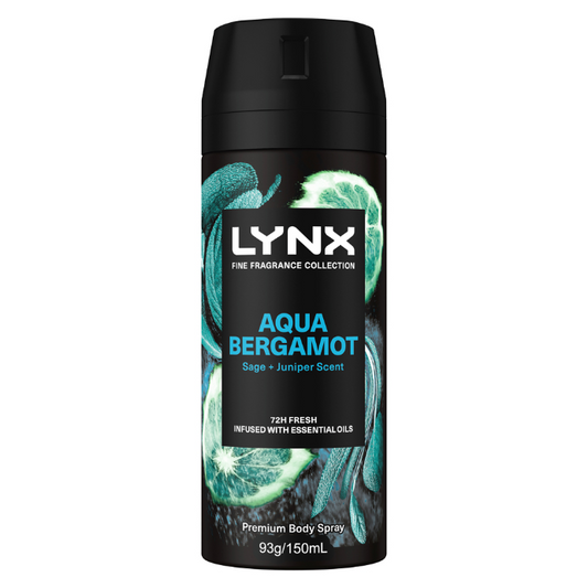 Lynx Deo Aerosl Aqua Bergamot 150ml