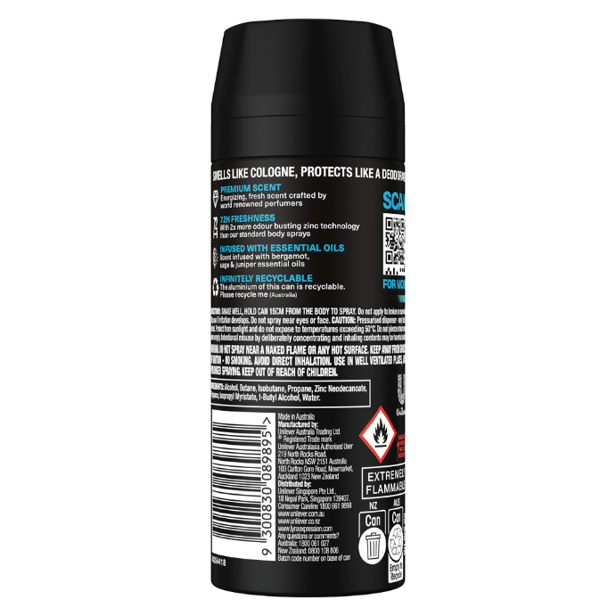 Lynx Deo Aerosl Aqua Bergamot 150ml
