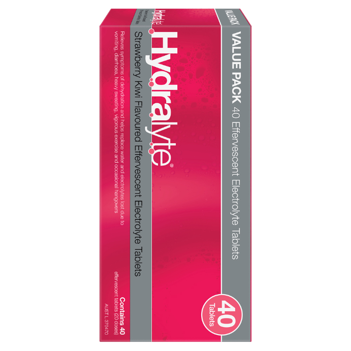 Hydralyte Eff Strawberry Kiwi 40tab