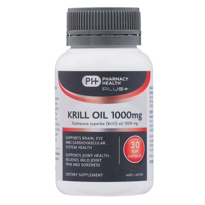 Pharmacy Health Plus Krill Oil 1000mg 30 Capsules