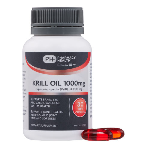 Pharmacy Health Plus Krill Oil 1000mg 30 Capsules