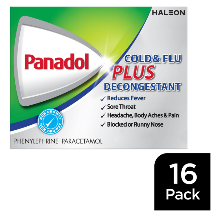 Panadol Cap Cold Flu & Decongestion 500mg 16 Pack - Cutprice Online