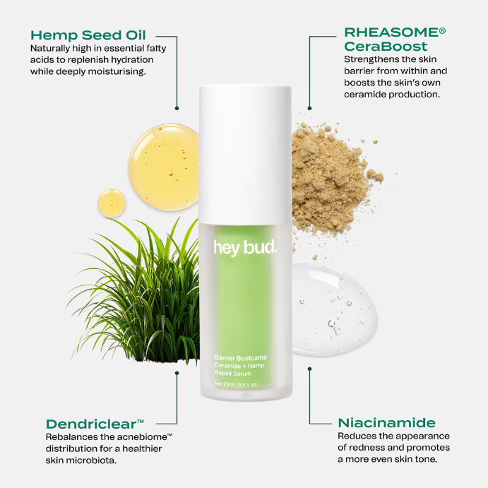 Hey Bud Ceramide + Hemp Barrier Repair Serum 25mL