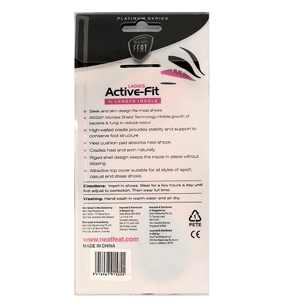 Neat Feat Femme 3/4 Length Active-Fit Insoles  Large - Cutprice Online