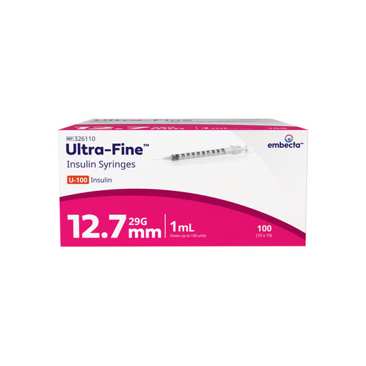 BD Syringes 1ml 29g X 12.7mm 100 Pack Embecta