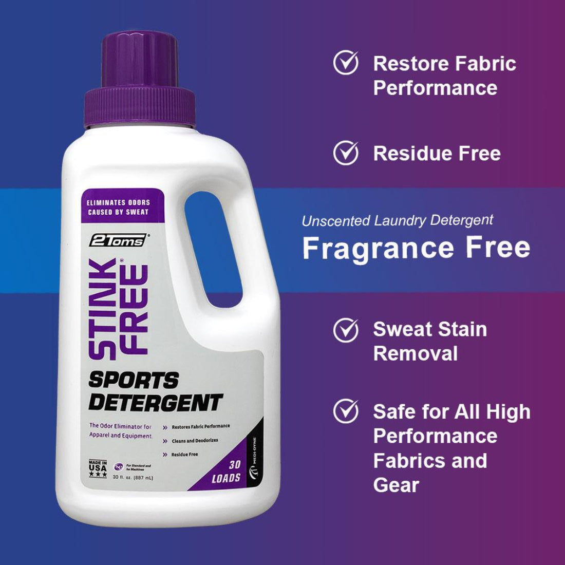2toms Stink Free Sports Detergent 887ml - Cutprice Online