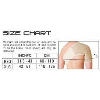 Body Assist Sports Thermal Shoulder Brace Black With Free Stabilizer Strap - Cutprice Online