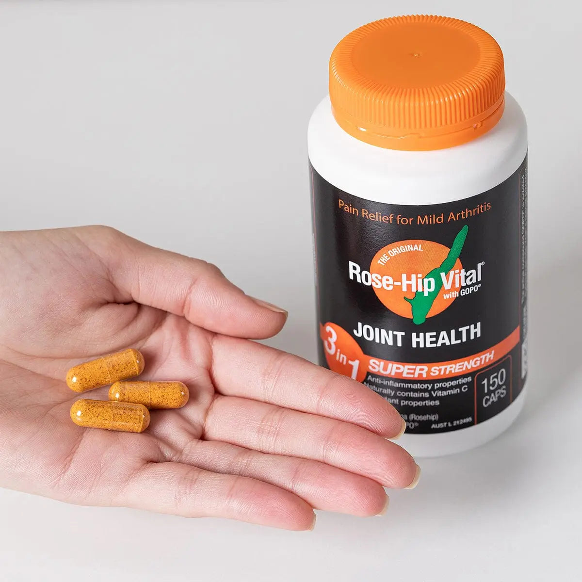 ROSE-HIP VITAL Arthritis Pain Relief Super Strength Capsules 150 ROSE-HIP