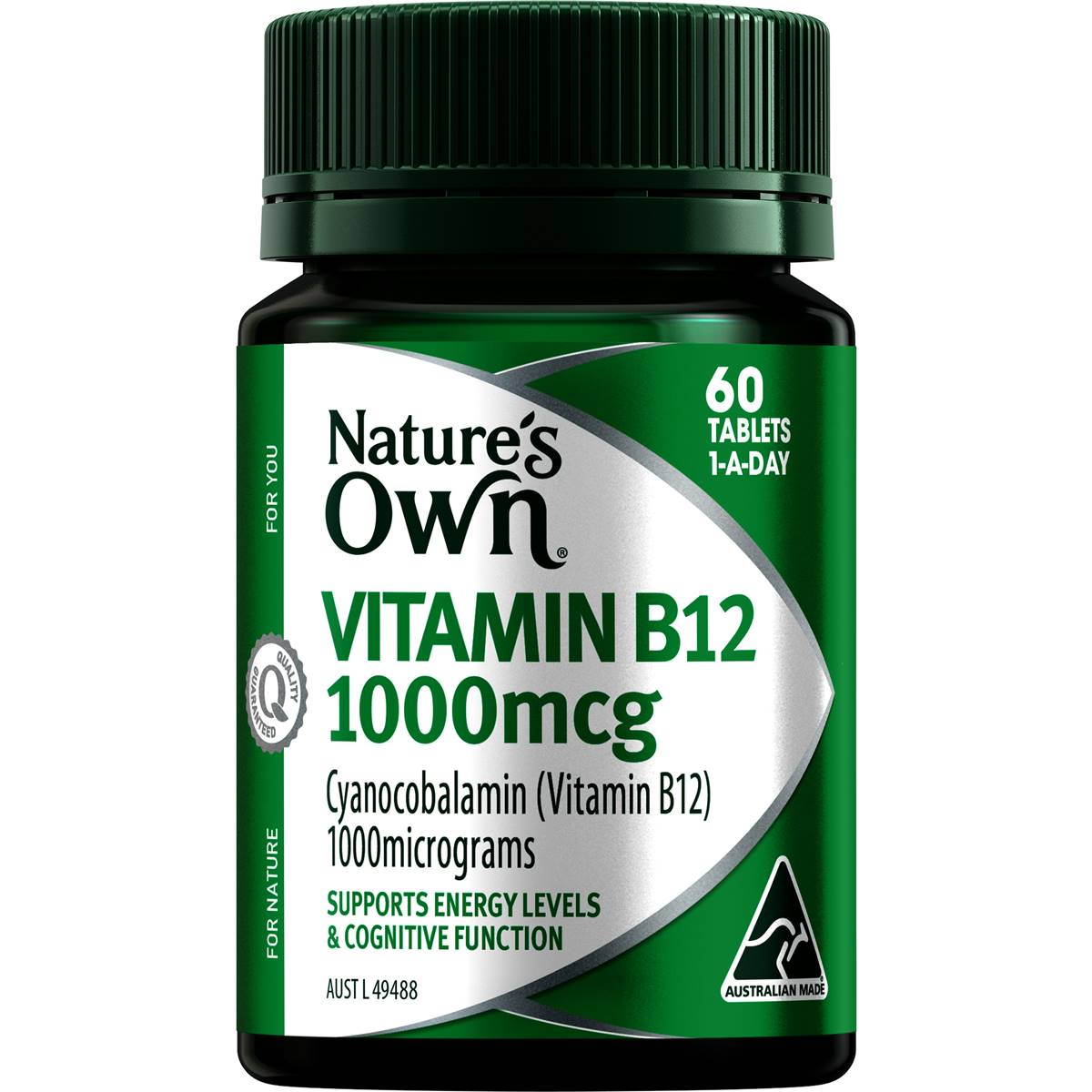 Nature’s Own Vitamin B12 1000mcg 60 Tablets - Cutprice Online