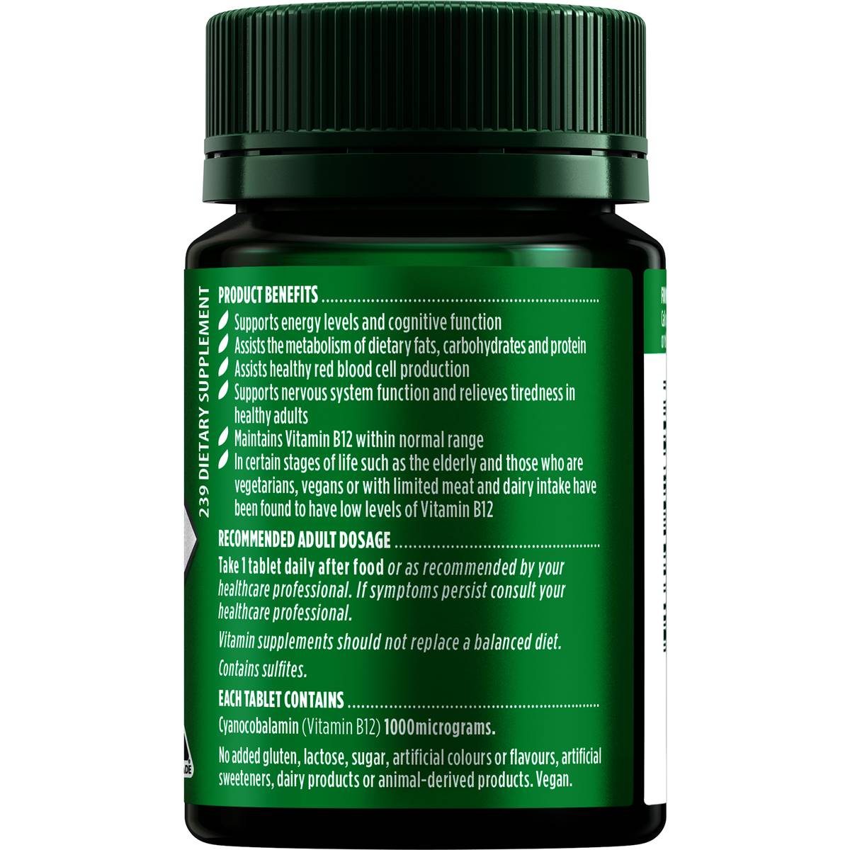 Nature’s Own Vitamin B12 1000mcg 60 Tablets - Cutprice Online