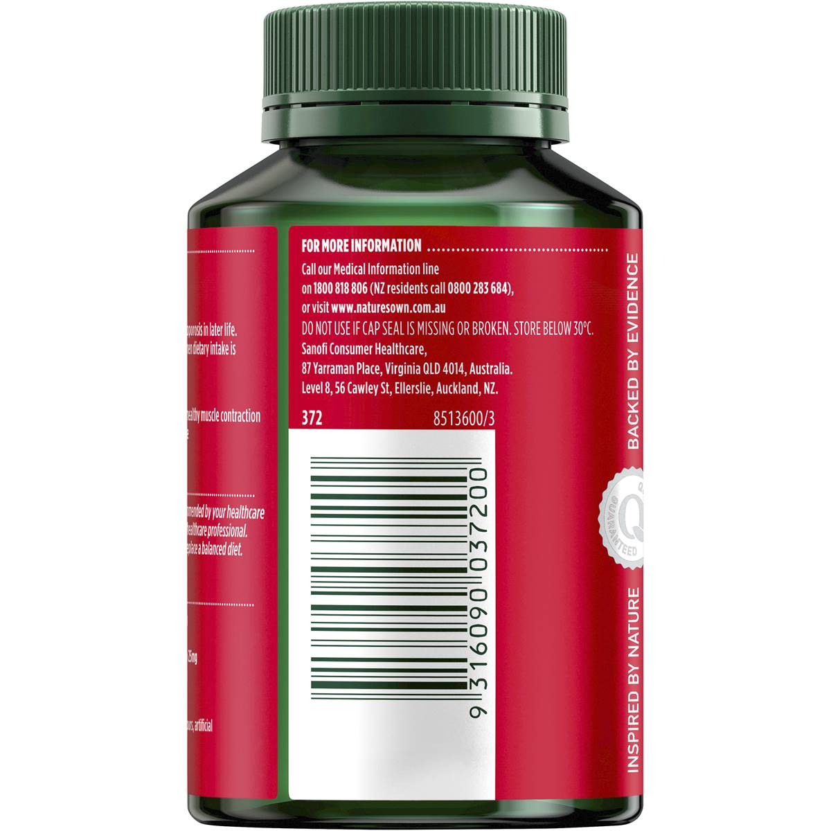 Nature's Own Calcium & Magnesium With Vitamin D3 120 Tablets - Cutprice Online
