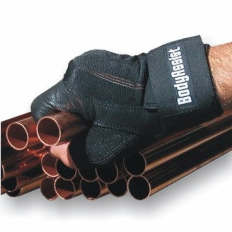 Body Assist Shock Absorbing Leather Half Gloves (Pair) - Cutprice Online