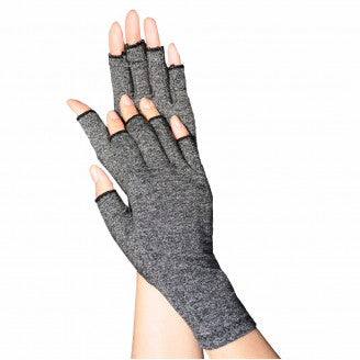 Body Assist Soft Compression Arthritis Gloves Grey (Pair) - Cutprice Online