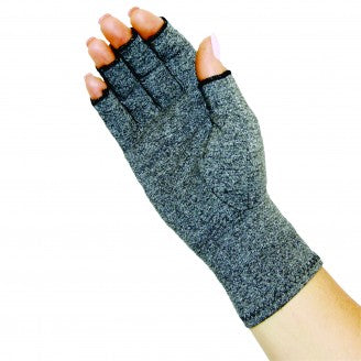 Body Assist Soft Compression Arthritis Gloves Grey (Pair) - Cutprice Online